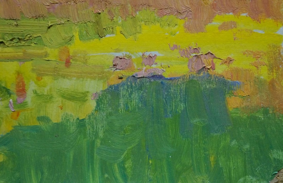 Oil painting Field landscape Koshtelyanchuk Leonty Filippovich - 5