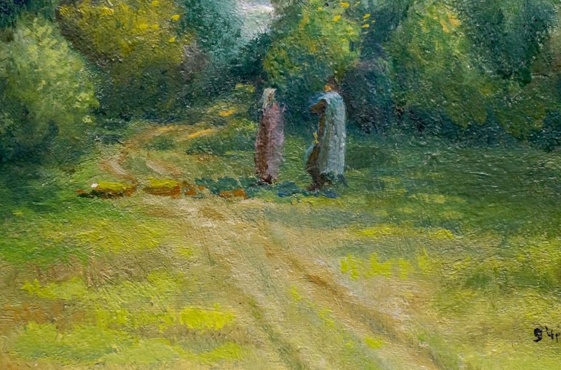 Oil painting Road to the forest Senin G. - 2