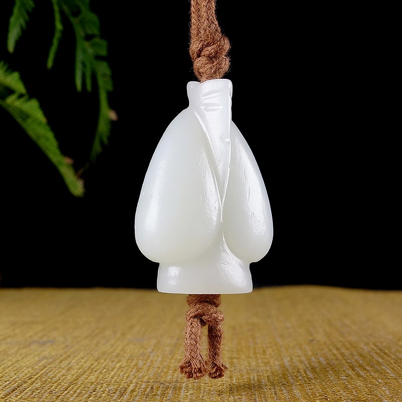 Hetian Jade Pendant - Wengzhong - 3