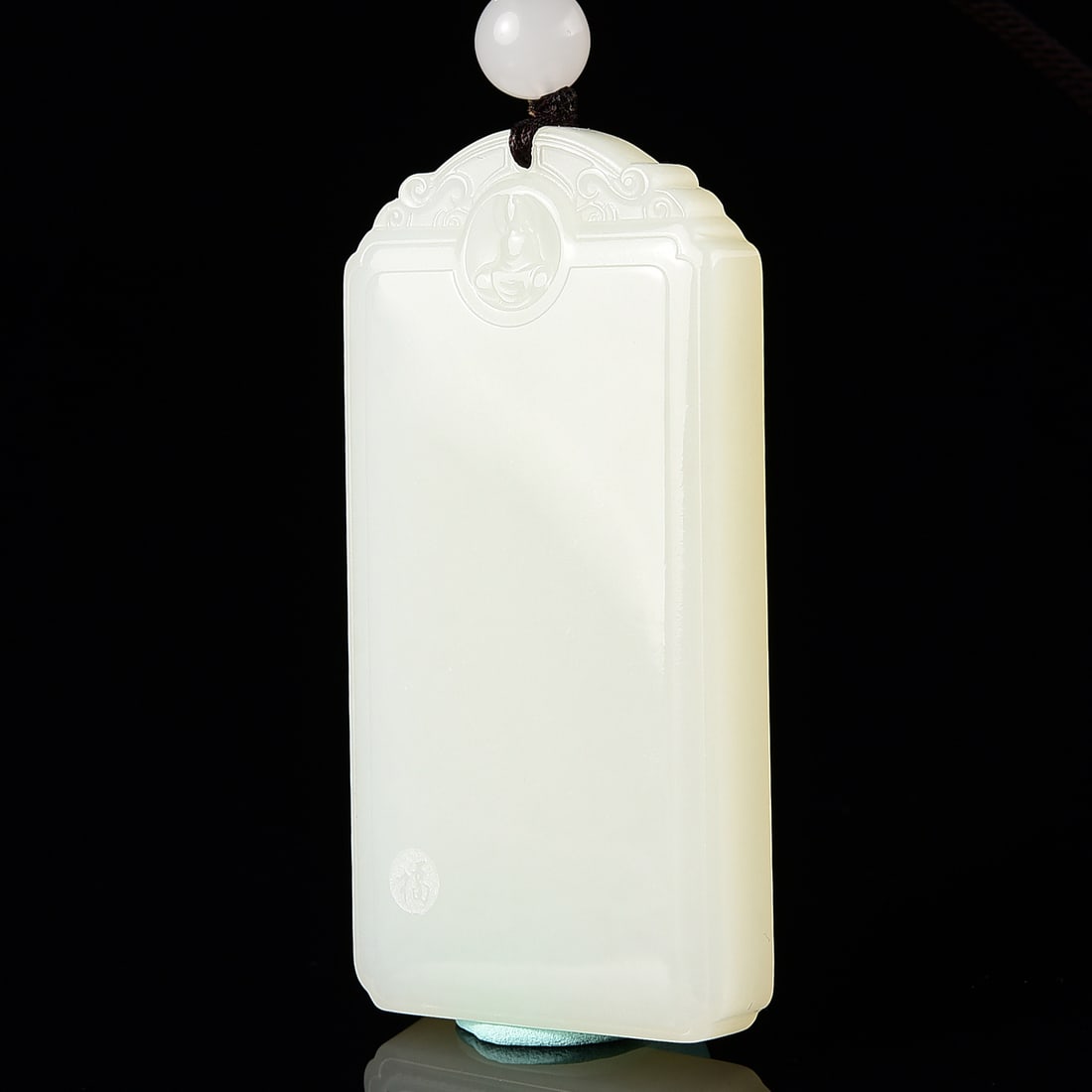 Hetian Jade Lucky Pendant w Certificate - 2