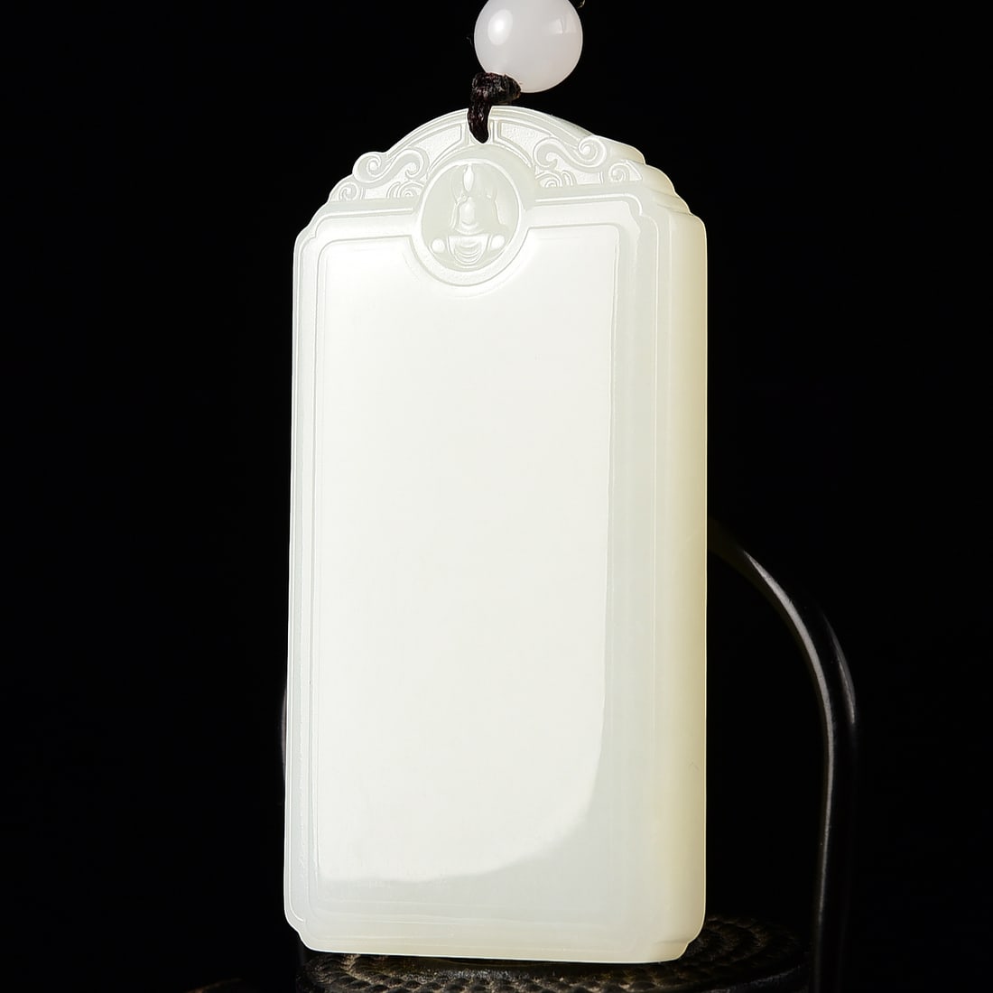 Hetian Jade Lucky Pendant w Certificate - 3