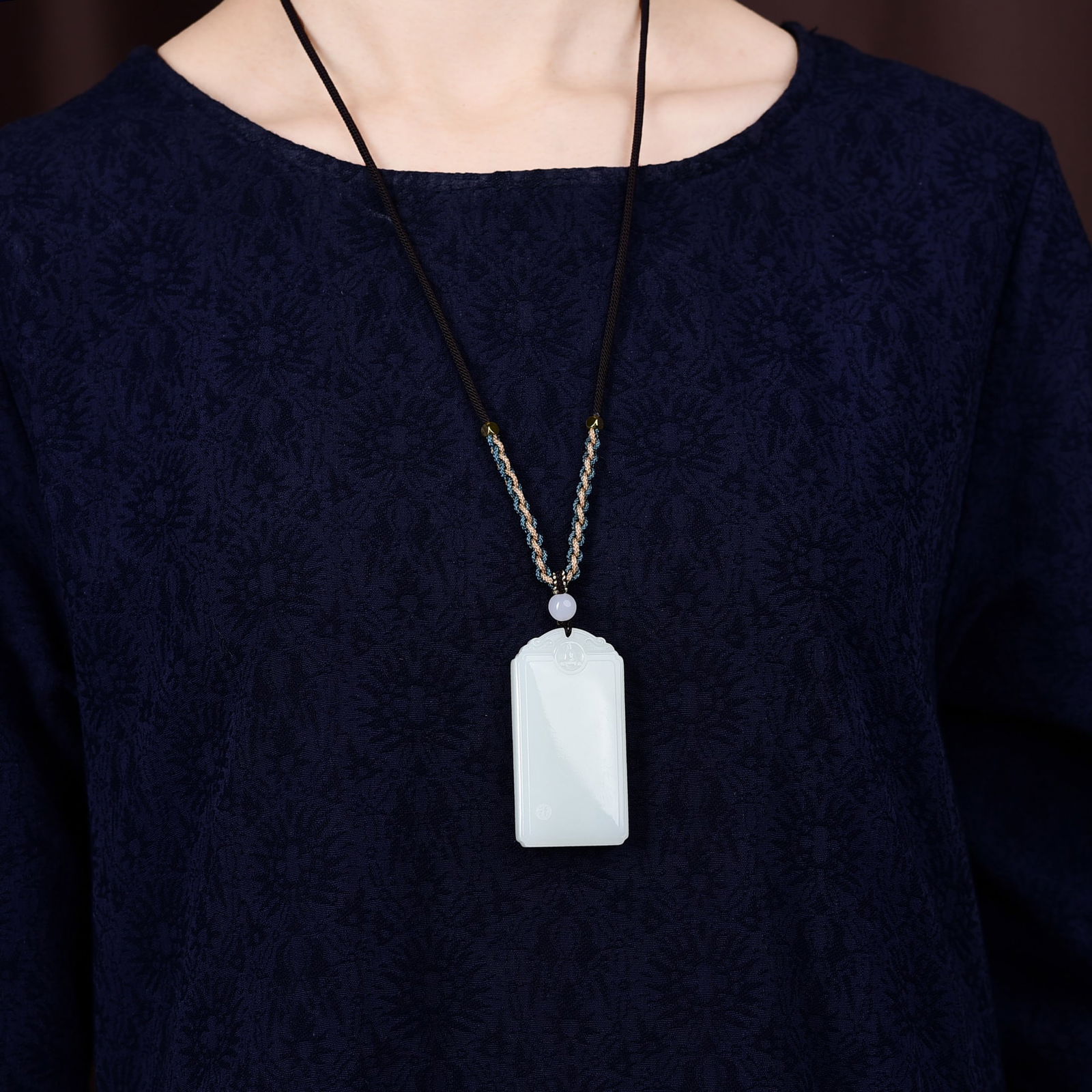 Hetian Jade Lucky Pendant w Certificate - 5