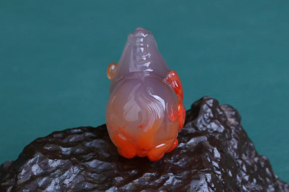 Nanhong Agate Pendant - Horse - 3