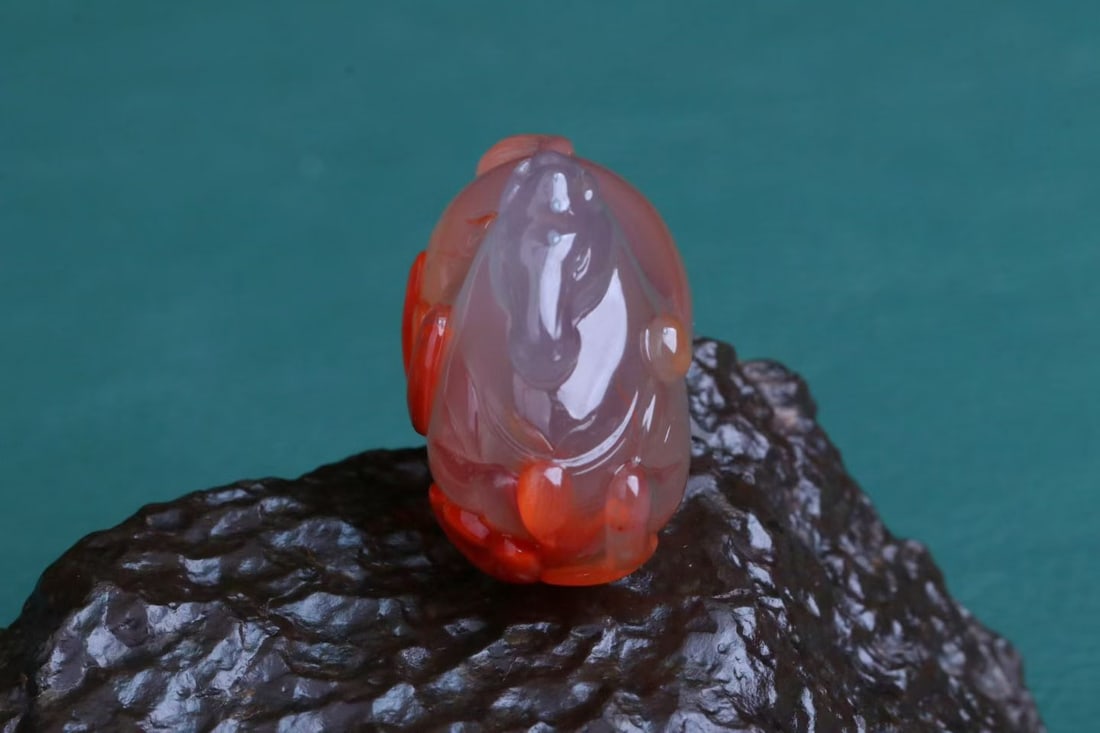 Nanhong Agate Pendant - Horse - 5