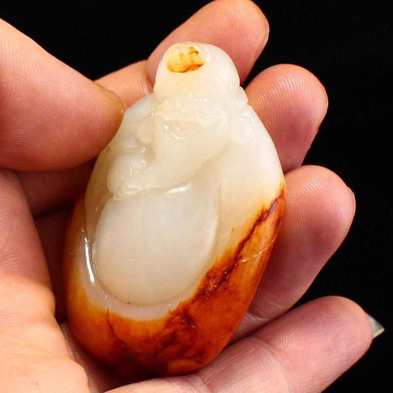 Hetian Jade Pednant - Fortune Taoism Deity - 5