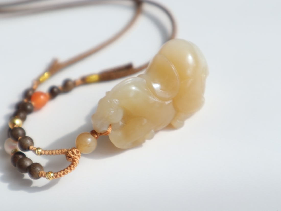 Hetian Jade Pendant - Horse - 7