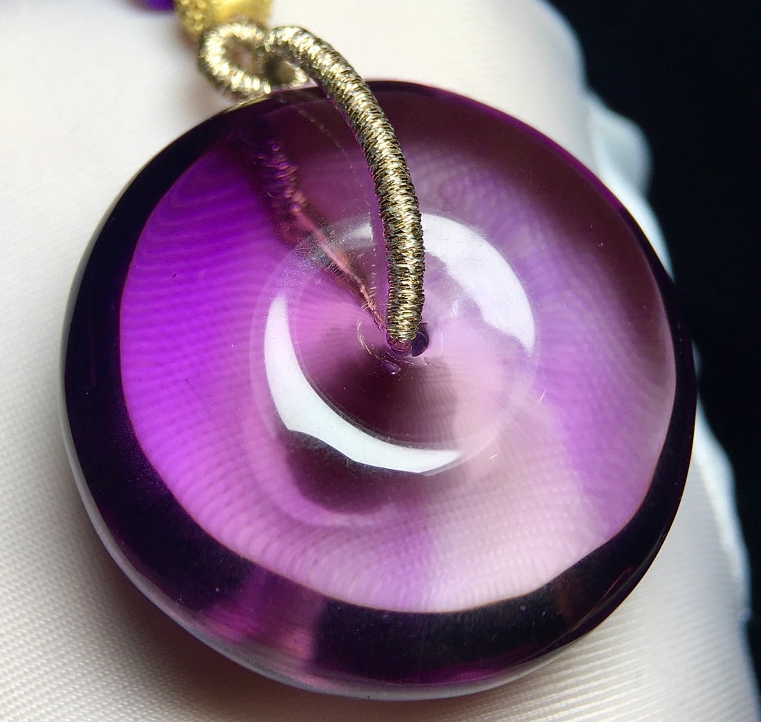 Natural Amethyst Lucky Pendant with Necklace - 3