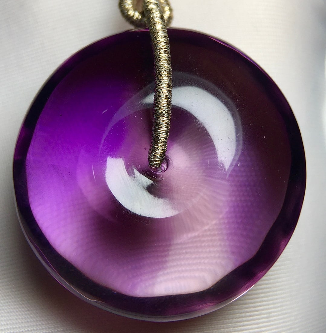 Natural Amethyst Lucky Pendant with Necklace - 4