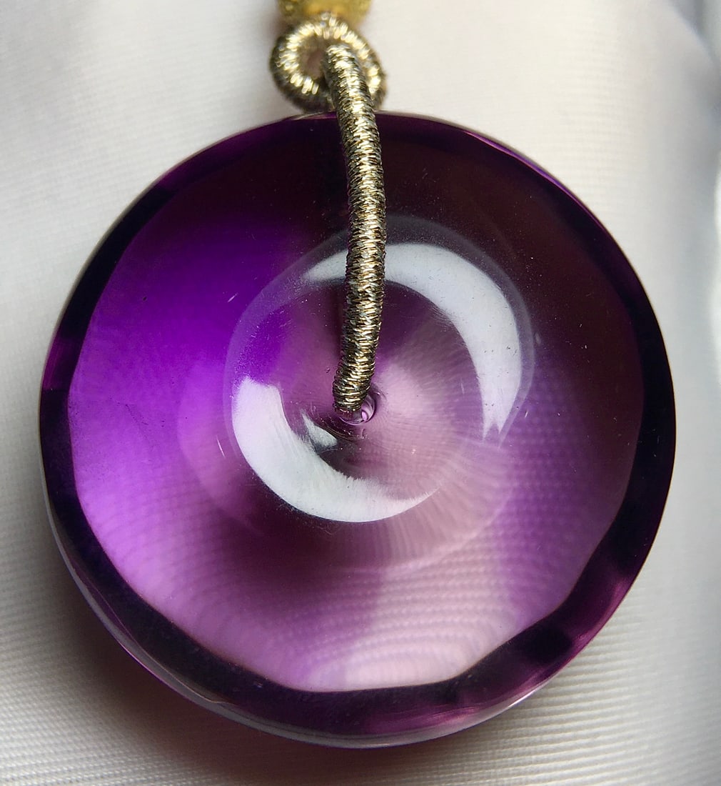 Natural Amethyst Lucky Pendant with Necklace - 5