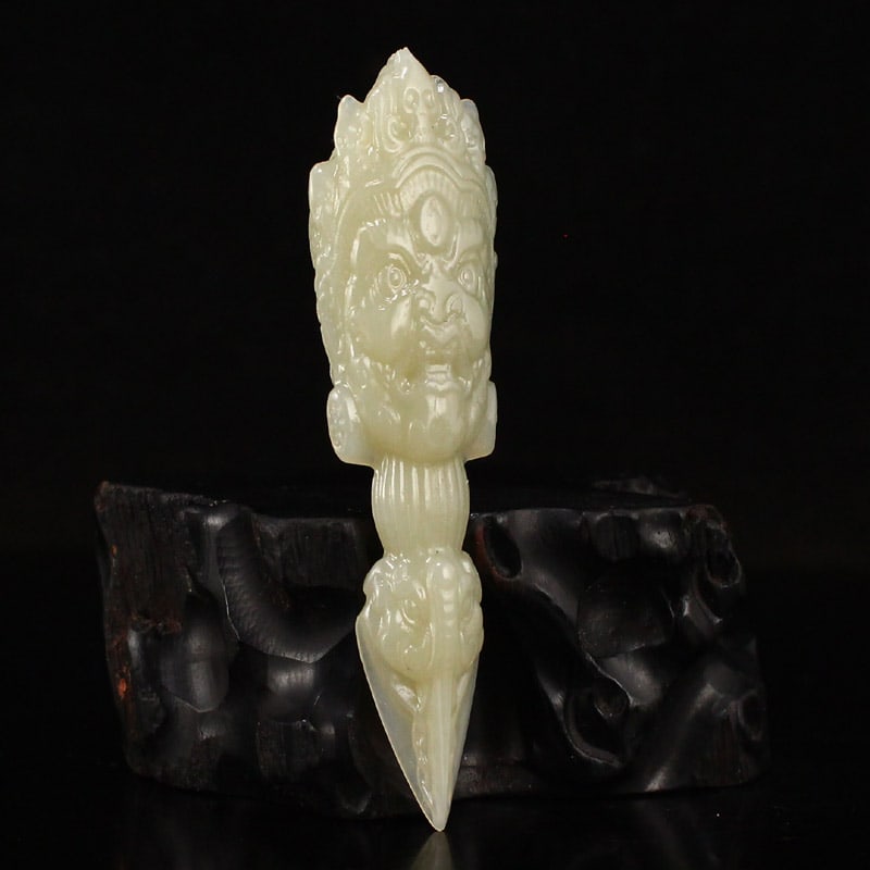 Hetian Jade Pendant - Pestle Xiangmo - 2