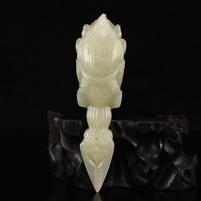 Hetian Jade Pendant - Pestle Xiangmo - 4