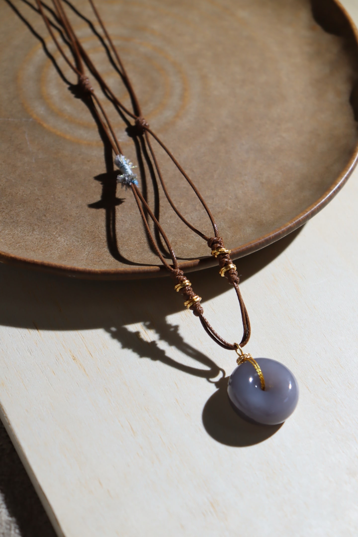 Purple Hetian Jade Lucky Pendant - 4