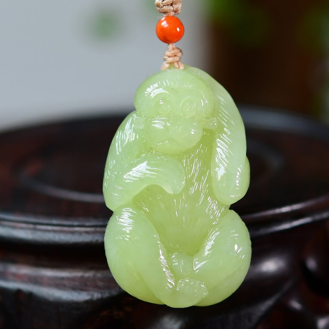 Hetian Jade Pendant - Monkey - 2