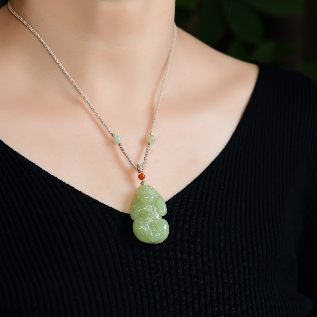 Hetian Jade Pendant - Monkey - 5