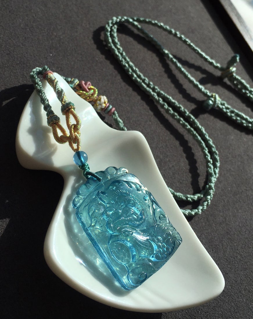 Natural Aquamarine Pendant - Phoenix - 4