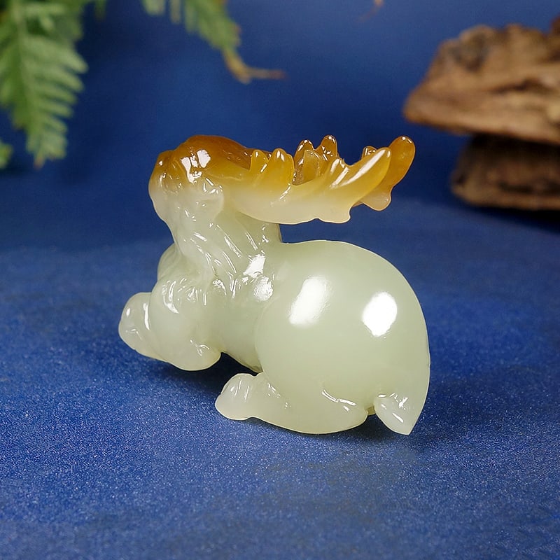 Hetian Jade Pendant - Deer - 5