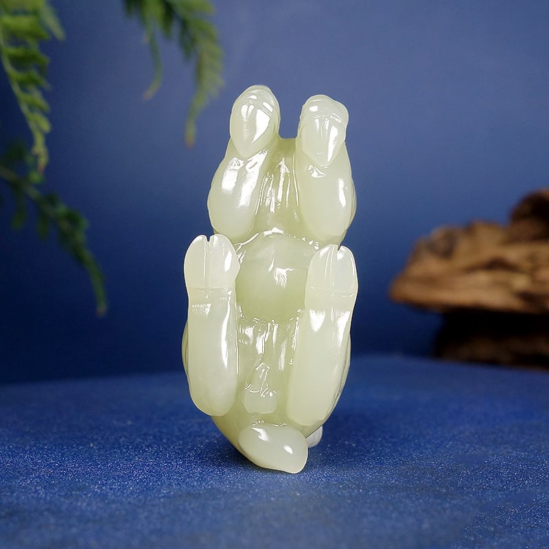 Hetian Jade Pendant - Deer - 6