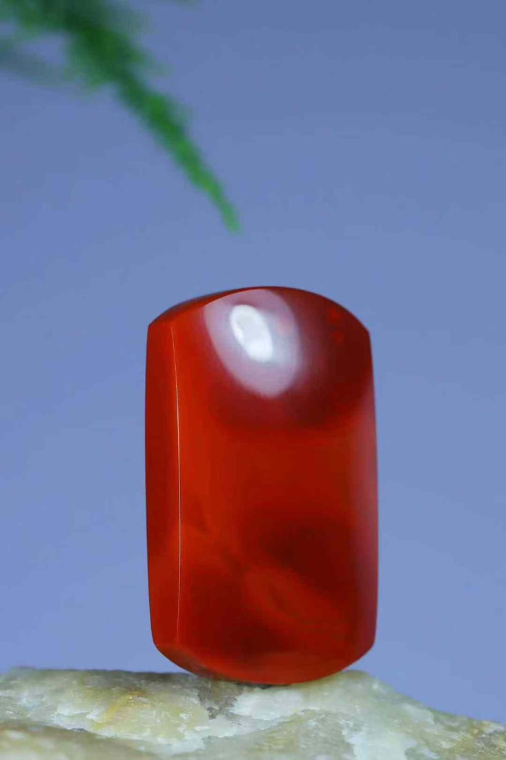 Natural Nanhong Agate Lucky Pendant with Certificate - 3