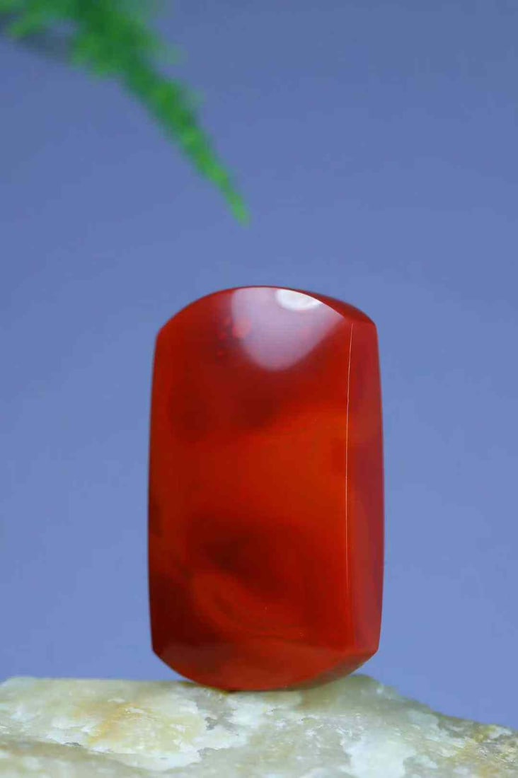 Natural Nanhong Agate Lucky Pendant with Certificate - 5