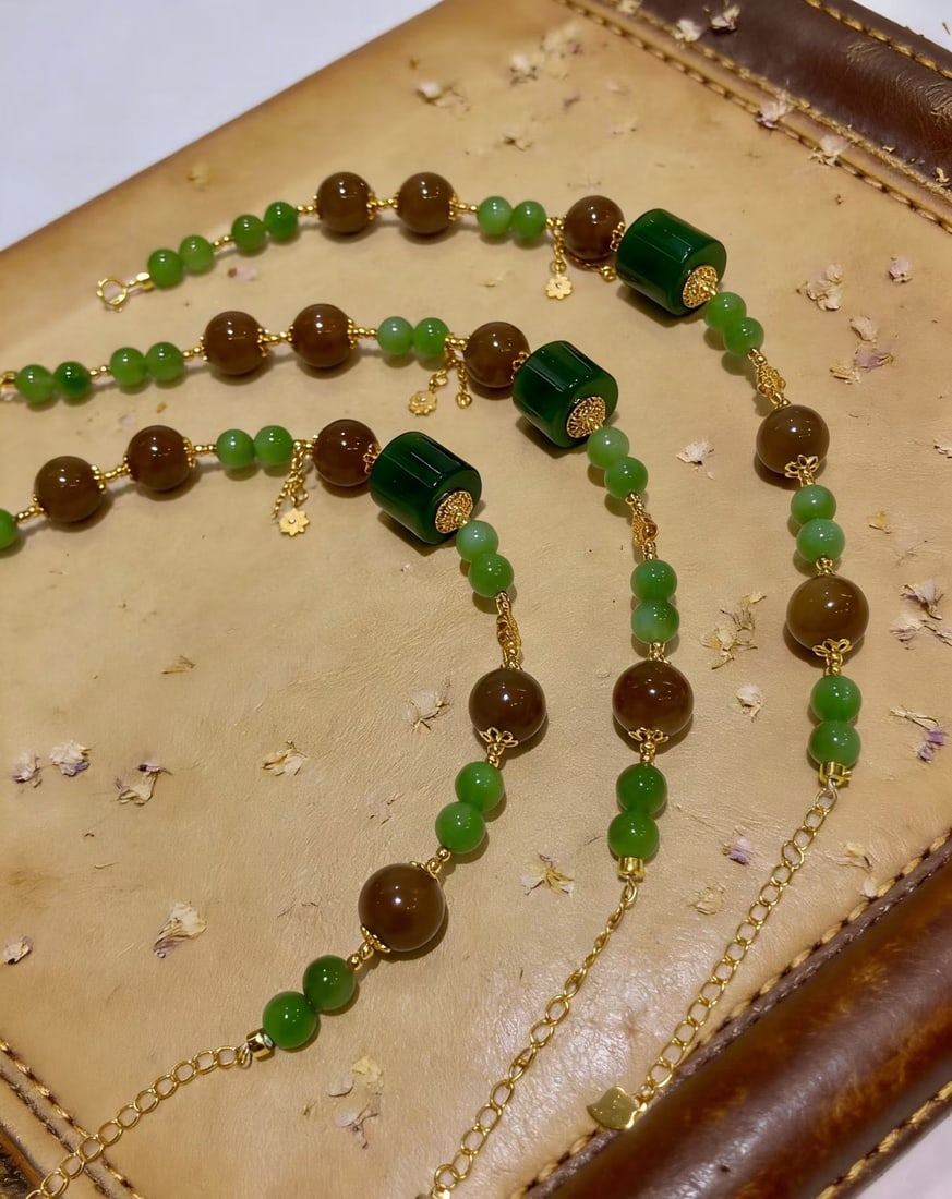 Hetian Jade & Silver Hand Chain - 2