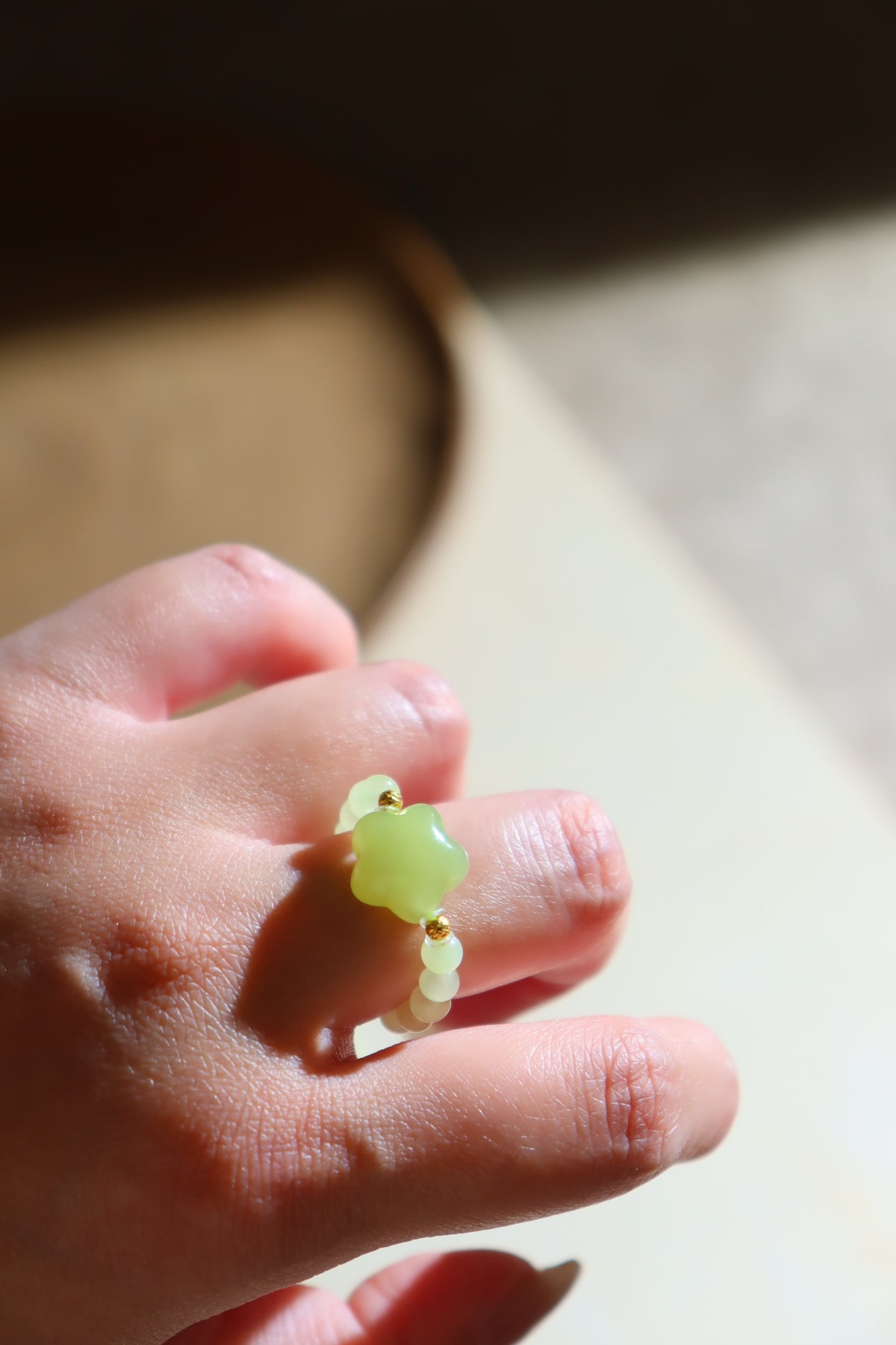 Hetian Jade Star Ring - 6