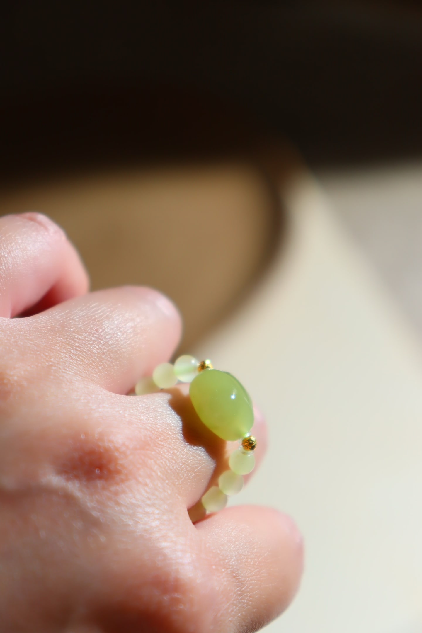 Hetian Jade Star Ring - 7