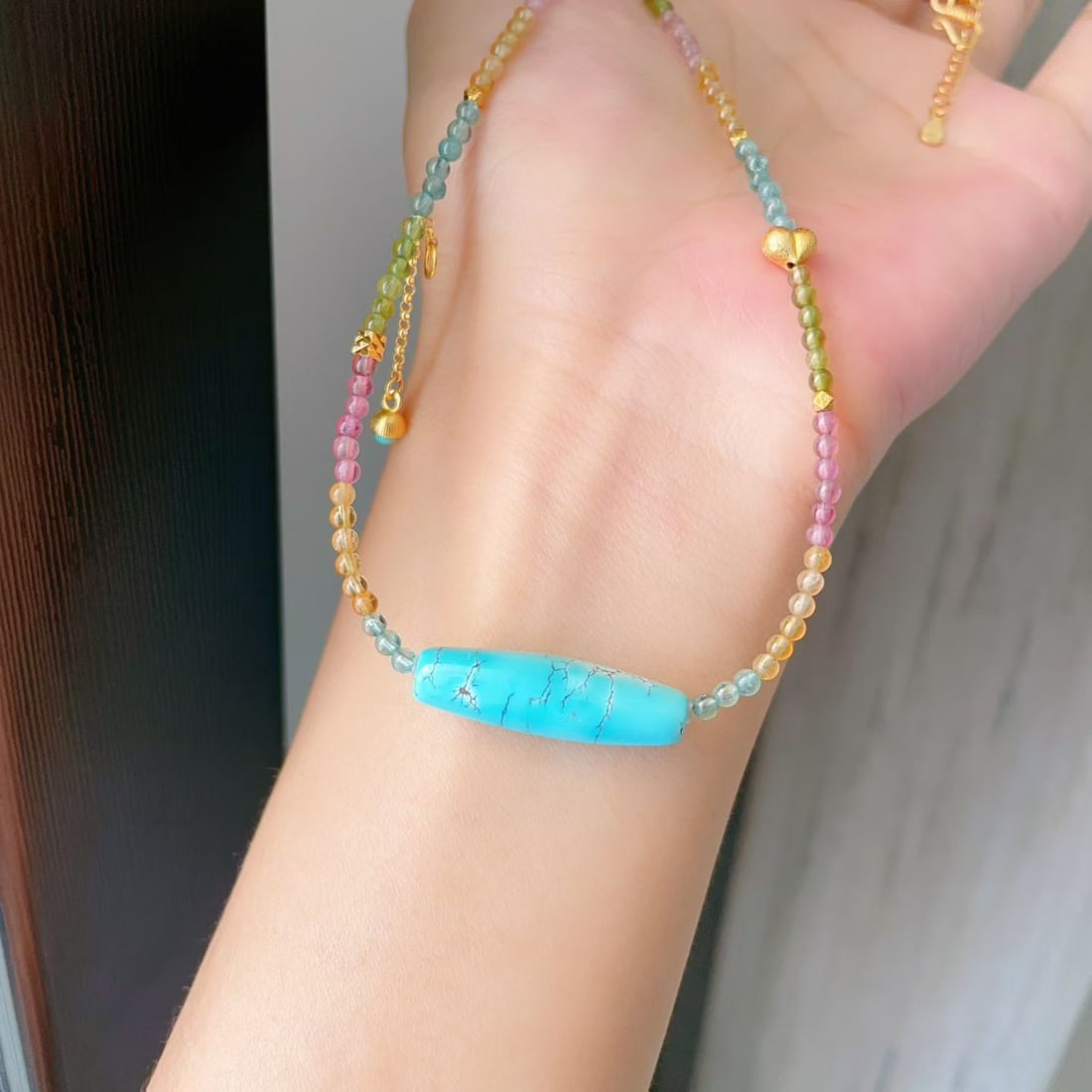 Turquoise & Tourmaline Necklace - 3