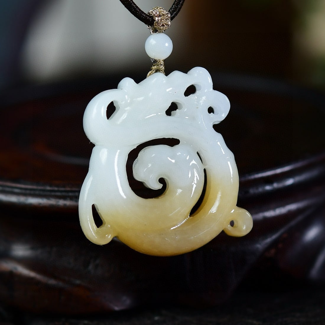 Hetian Jade Pendant - Dragon - 3