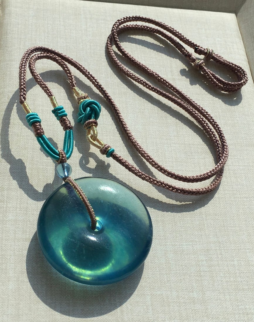 Natural Aquamarine Lucky Pendant with Certificate - 2