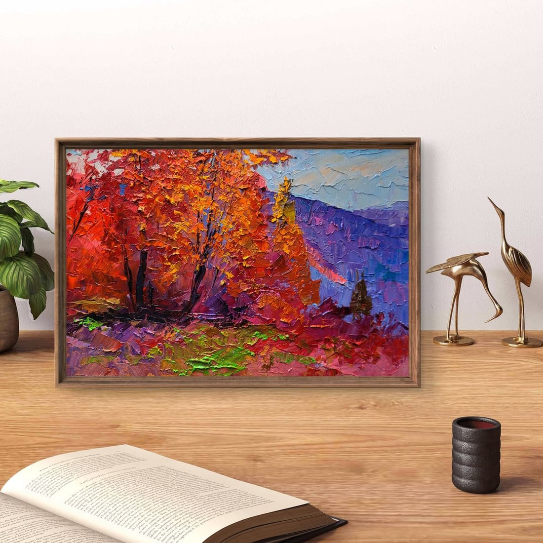 Oil painting Autumn is crimson Boris Serdyuk - 2