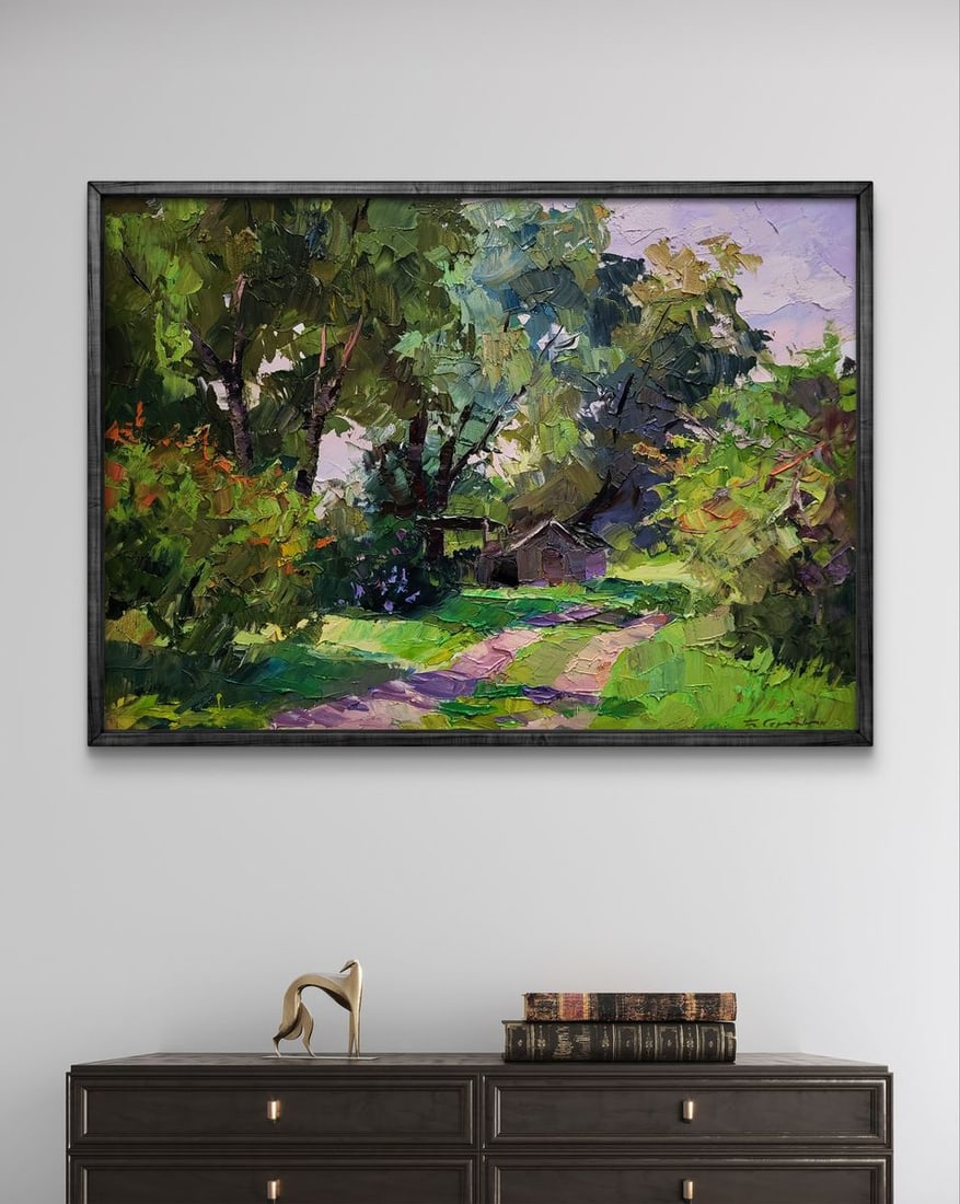 Oil painting Green leaves of spring Boris Serdyuk - 2