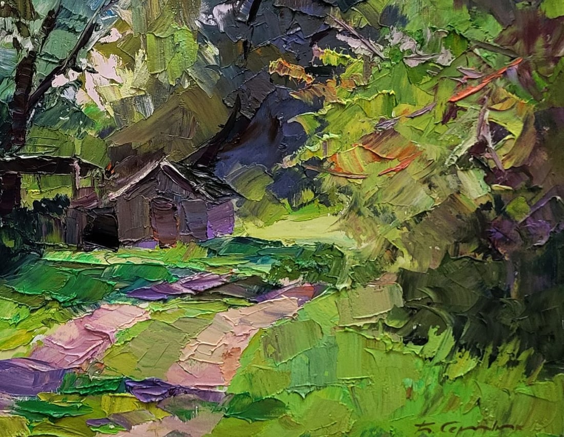 Oil painting Green leaves of spring Boris Serdyuk - 7