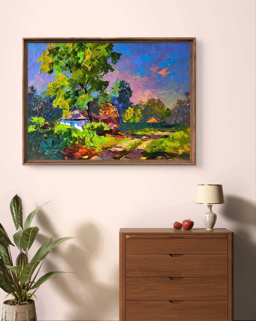 Oil painting Autumn came suddenly Boris Serdyuk - 3