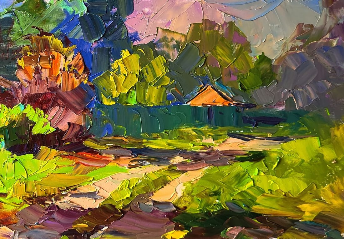 Oil painting Autumn came suddenly Boris Serdyuk - 4