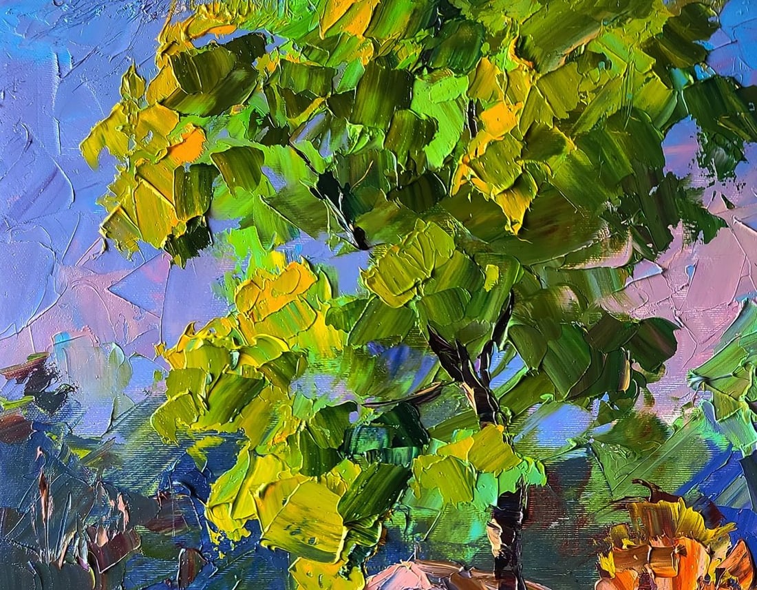 Oil painting Autumn came suddenly Boris Serdyuk - 6