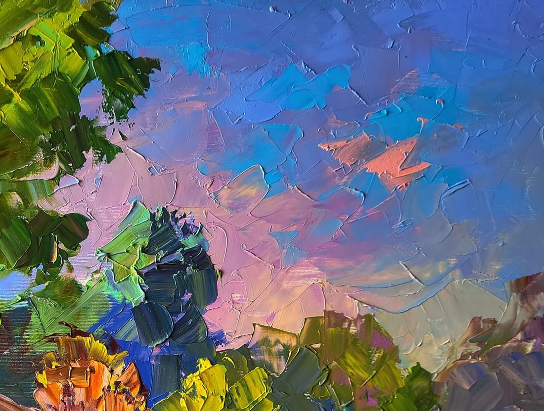 Oil painting Autumn came suddenly Boris Serdyuk - 7