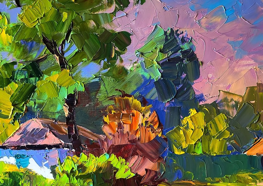 Oil painting Autumn came suddenly Boris Serdyuk - 8