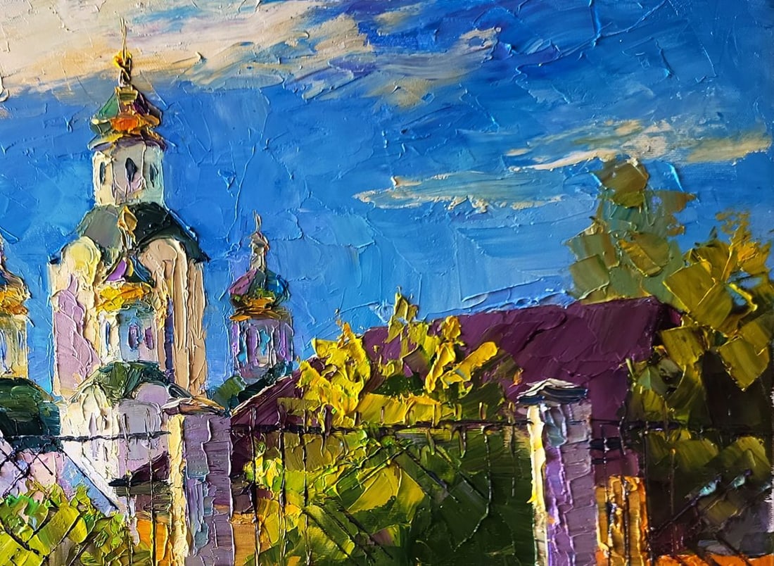 Oil painting Sunny day of the church Boris Serdyuk - 7