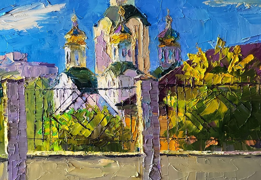 Oil painting Sunny day of the church Boris Serdyuk - 8