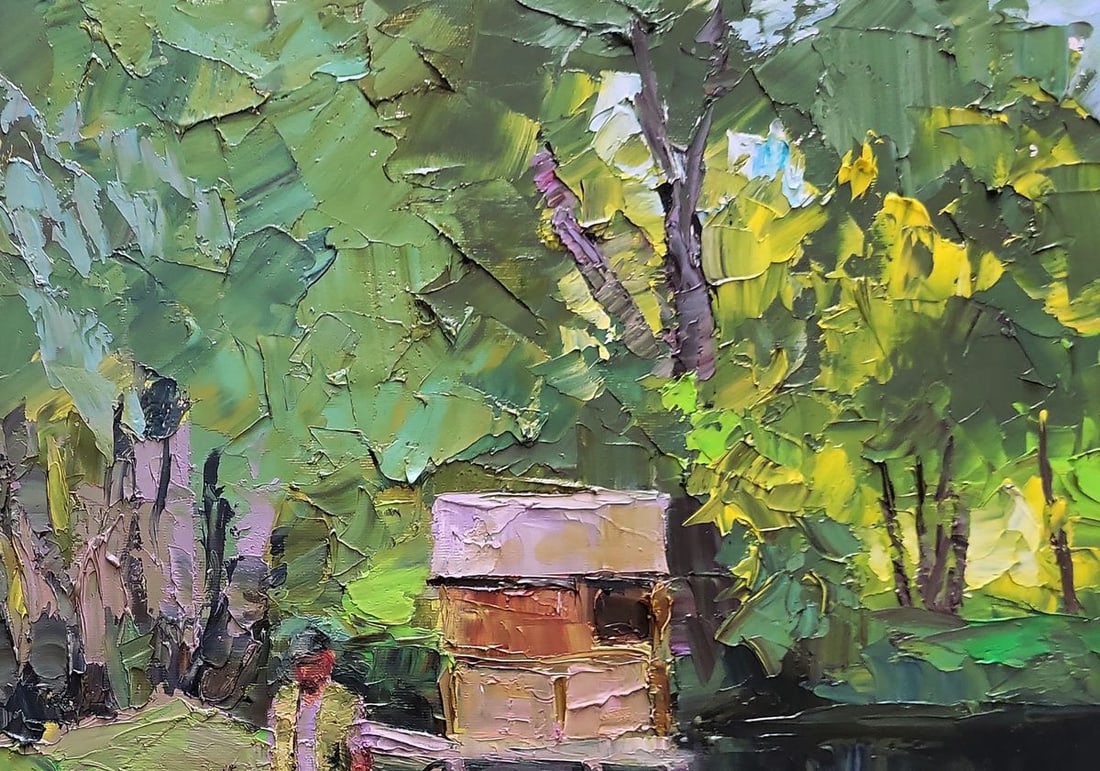 Oil painting A boat near the shore Boris Serdyuk - 7