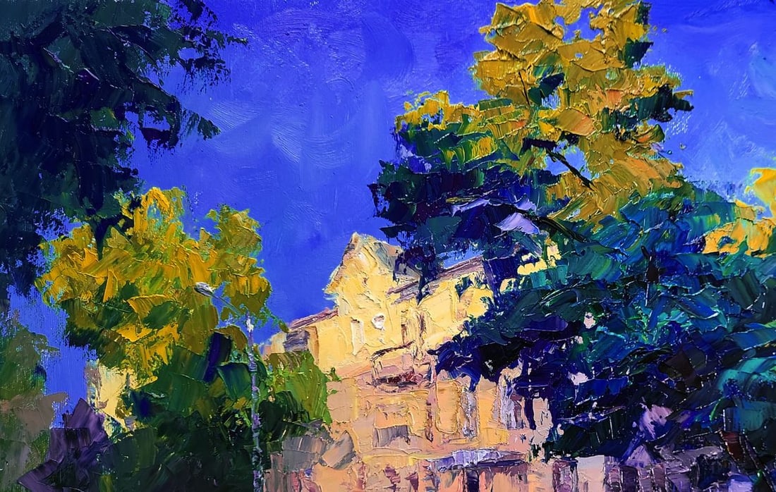 Oil painting Morning in the City Boris Serdyuk - 4