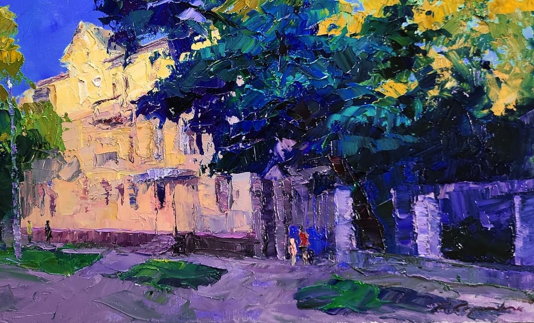 Oil painting Morning in the City Boris Serdyuk - 7