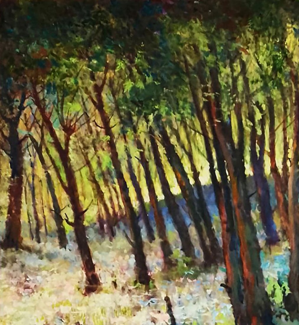 Oil painting Pleasant summer forest Vitaly Duhnevich - 2