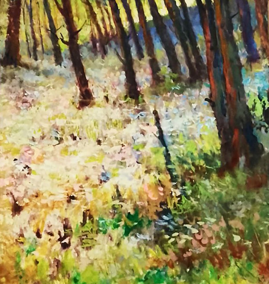 Oil painting Pleasant summer forest Vitaly Duhnevich - 4