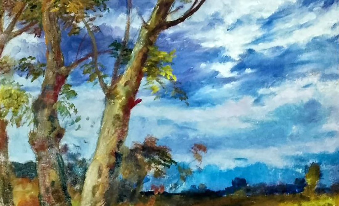 Oil painting Covered with dark clouds Vitaly Duhnevich - 3