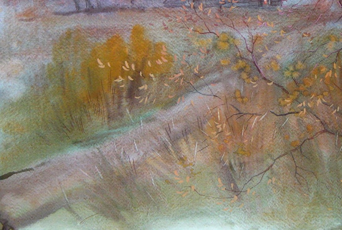 Watercolor painting Native lands Valery Savenets - 4