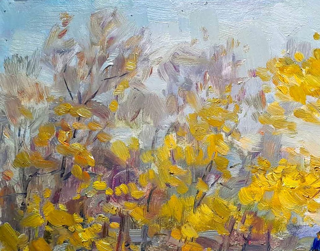 Oil painting On fallen leaves Ivan Kovalenko - 2