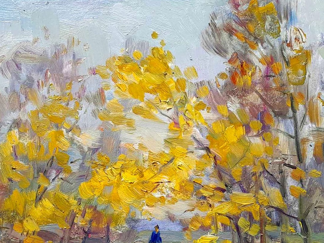 Oil painting On fallen leaves Ivan Kovalenko - 3