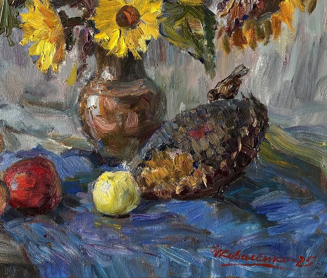 Oil painting Memories of August Ivan Kovalenko - 5