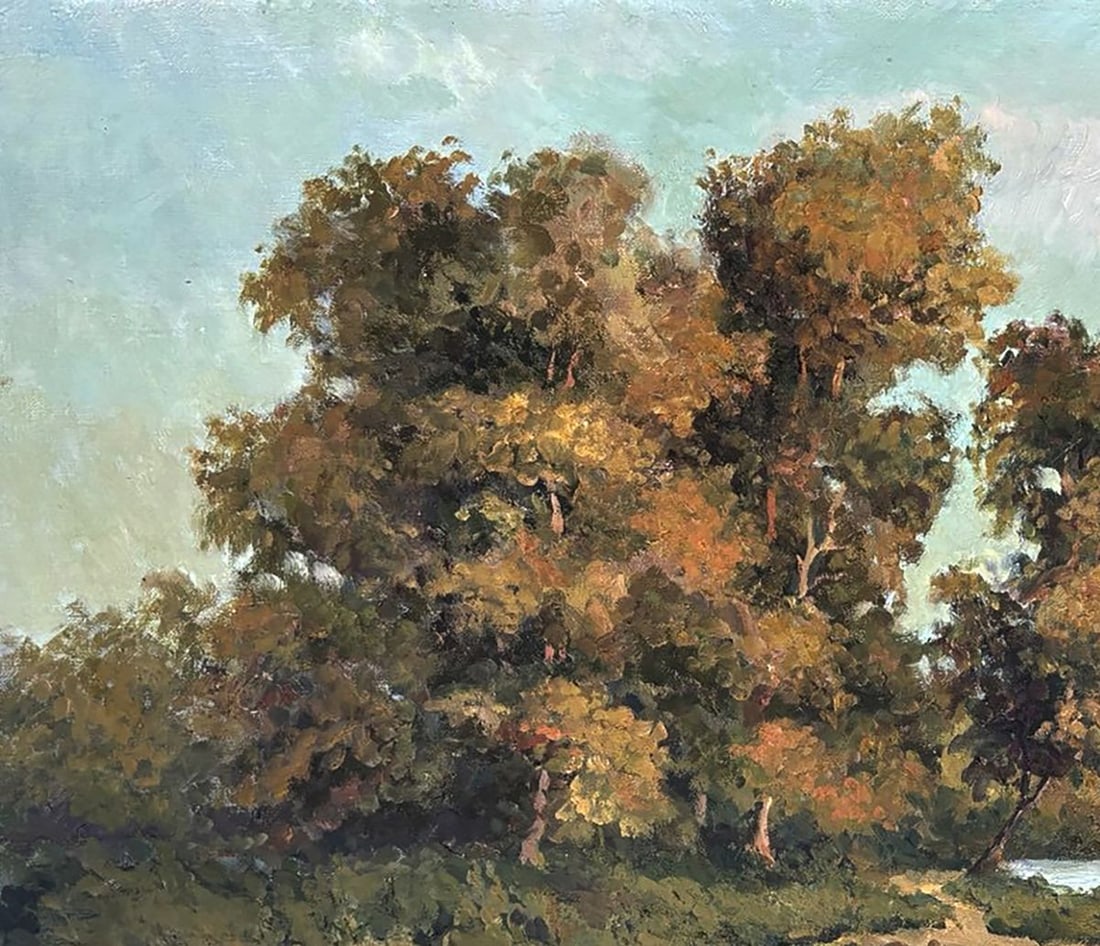 Oil painting Road by the River Ivan Kovalenko - 2